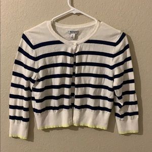 striped cardigan